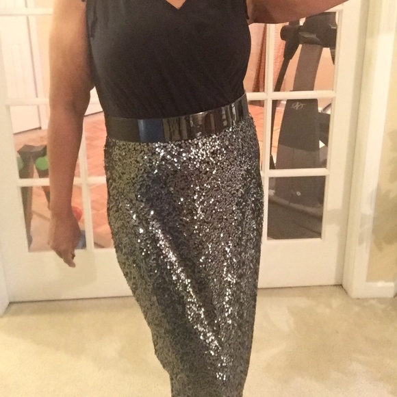 Lane Bryant Dress with Sequin Skirt Sz 16 - Picture 2 of 16